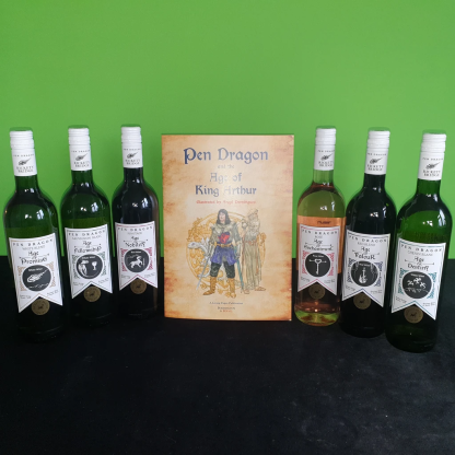 Pen Dragon Wine and Book